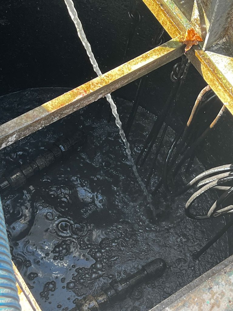 Commercial Lift Tank Cleaning in the Tampa Bay Area by Chris's Septic Service